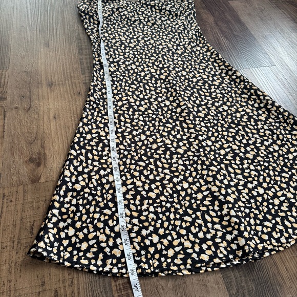 Forever 21 Dress S Sleeveless Small MIDI Fit Flare Cheetah Leopard Slip Sundress - Picture 7 of 7